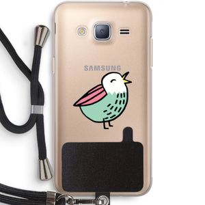 Birdy: Samsung Galaxy J3 (2016) Transparant Hoesje met koord