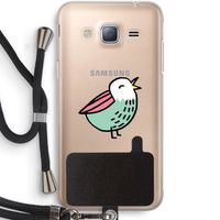 Birdy: Samsung Galaxy J3 (2016) Transparant Hoesje met koord