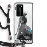 I will not feel a thing: Huawei P40 Pro Transparant Hoesje met koord