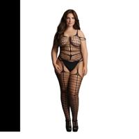 Le Désir by Shots Gescheurde Suspender Bodystocking - Plus Size
