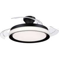Philips LED Bliss Plafondventilator 28 W, 35 W (Ø x h) 510 mm x 418 mm Zwart