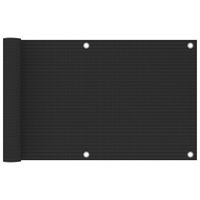 VidaXL Balkonscherm 75x500 cm hdpe antracietkleurig