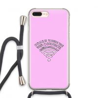 Home Is Where The Wifi Is: iPhone 7 PLUS Transparant Hoesje met koord