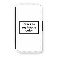 Black is my happy color: iPhone XS Flip Hoesje - thumbnail