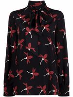 Valentino Garavani blouse à motif imprimé - Noir