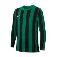 Nike Striped Division IV Voetbalshirt Lange Mouwen Kids Groen Zwart - thumbnail
