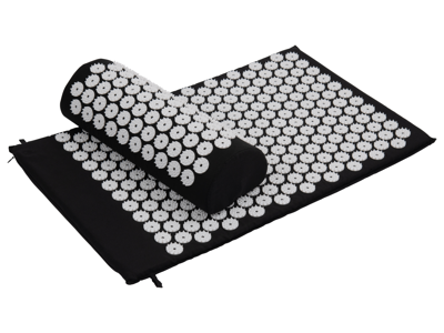 sensiplast Spijkermat met kussen (Zwart/wit)