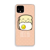 Sleep All Day: Pixel 4 Transparant Hoesje