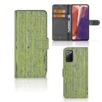 Samsung Galaxy Note 20 | Book Style Case | Green Wood