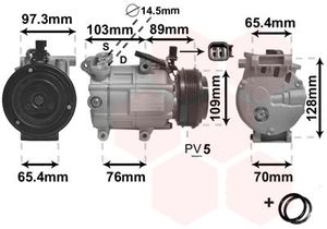 AIRCO COMPRESSOR 2.0 - Type Visteon 1800K391
