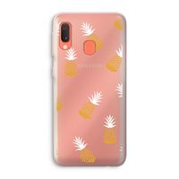 Ananasjes: Samsung Galaxy A20e Transparant Hoesje