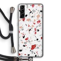 Terrazzo N°12: Samsung Galaxy S21 Plus Transparant Hoesje met koord