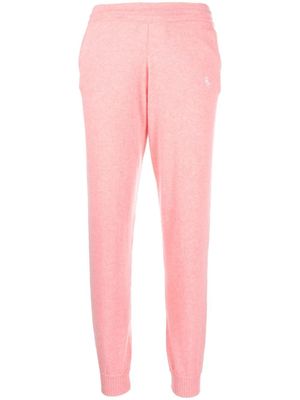 Sporty & Rich pantalon de jogging à logo brodé - Rose