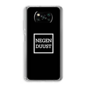 Negenduust black: Xiaomi Poco X3 Pro Transparant Hoesje