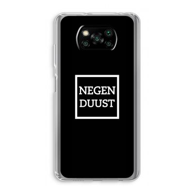 Negenduust black: Xiaomi Poco X3 Pro Transparant Hoesje