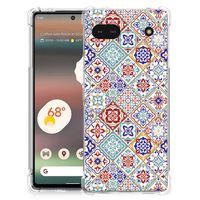 Google Pixel 6A Anti-Shock Hoesje Tiles Color