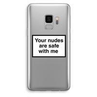 Safe with me: Samsung Galaxy S9 Transparant Hoesje - thumbnail