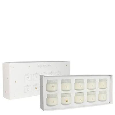 'My Flame - MERRY X-MAS 10 kaarsen Giftbox'| Luxe cadeaus