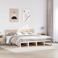 Bedframe zonder matras massief grenenhout 180x200 cm