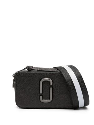 Marc Jacobs sac à bandoulière métallisé Snapshot paillette - Noir