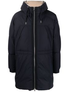 Moncler parka Truyere à fermeture zippée en biais - Bleu