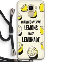 Lemonade: Samsung Galaxy J6 (2018) Transparant Hoesje met koord