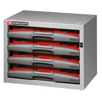 Facom Matrix lage kast | met 4 uitneembare boxen | F50000003 F50000003 Facom Matrix lage kast | met 4 uitneembare boxen | F50000003 F50000003