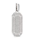 EÉRA boucle d'oreille en or blanc 18ct pavée de diamants - Argent - thumbnail