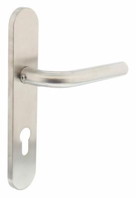 Intersteel Deurkruk Recht op schild profielcilinder 72mm - RVS