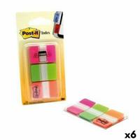 Set plakbriefjes Post-it Index Multicolour 25 x 38 mm (6 Stuks)