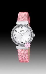 Horlogeband Lotus 18625-1 Leder Roze 11mm