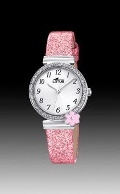 Horlogeband Lotus 18625-1 Leder Roze 11mm