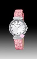 Horlogeband Lotus 18625-1 Leder Roze 11mm