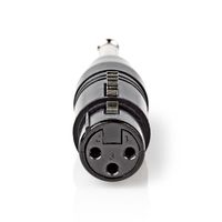 Nedis COTP15940BK tussenstuk voor kabels XLR (3-pin) 6.35 mm Male Zwart - thumbnail