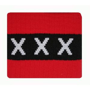 aanvoerdersband XXX rood/zwart
