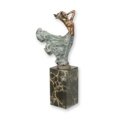 A BRONZE SCULPTURE OF THE THE SWIRLING DRESS