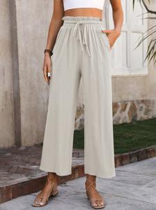 Loose Casual Plain Pants