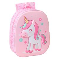 Kinderrugzak Safta Roze 27 x 33 x 10 cm 3D