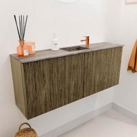 Toiletmeubel Mondiaz Joya Dlux | 100 cm | Meubelkleur Dusk | Faye wastafel Oza Wasbak Midden | 1 kraangat