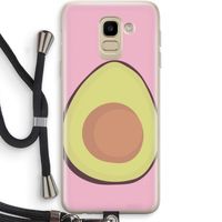 Avocado: Samsung Galaxy J6 (2018) Transparant Hoesje met koord