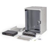 Digitus 10 network bundle, 9U cabinet and equipment, gr Grijs