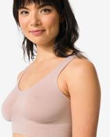 HEMA Niet voorgevormde top zonder beugel naadloos beige (beige)
