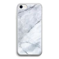 Witte marmer: iPhone SE 2020 Transparant Hoesje