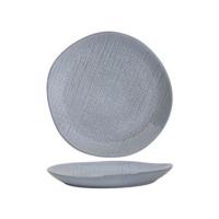 Dinerbord woven textile grijs Ø27cm