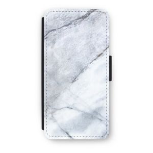 Witte marmer: iPhone 7 Flip Hoesje