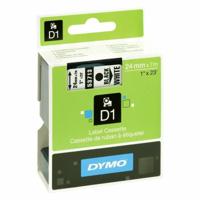 Gelamineerde Tape voor Labelmakers Dymo S0720930 Wit/Zwart Zwart/Wit 24 mm - thumbnail