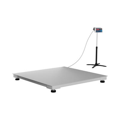 Vloerweegschaal - gekalibreerd - 1500 kg / 0,5 kg - 120 x 120 cm - LED
