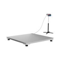 Vloerweegschaal - gekalibreerd - 1500 kg / 0,5 kg - 120 x 120 cm - LED