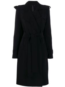 Norma Kamali trench à taille ceinturée - Noir