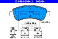 Remmenset, remschijf ATE, Remschijftype: Geventileerd: , Inbouwplaats: Vooras, u.a. für Citroën, Peugeot, DS - thumbnail